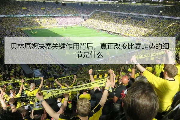 贝林厄姆决赛关键作用背后，真正改变比赛走势的细节是什么